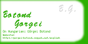 botond gorgei business card